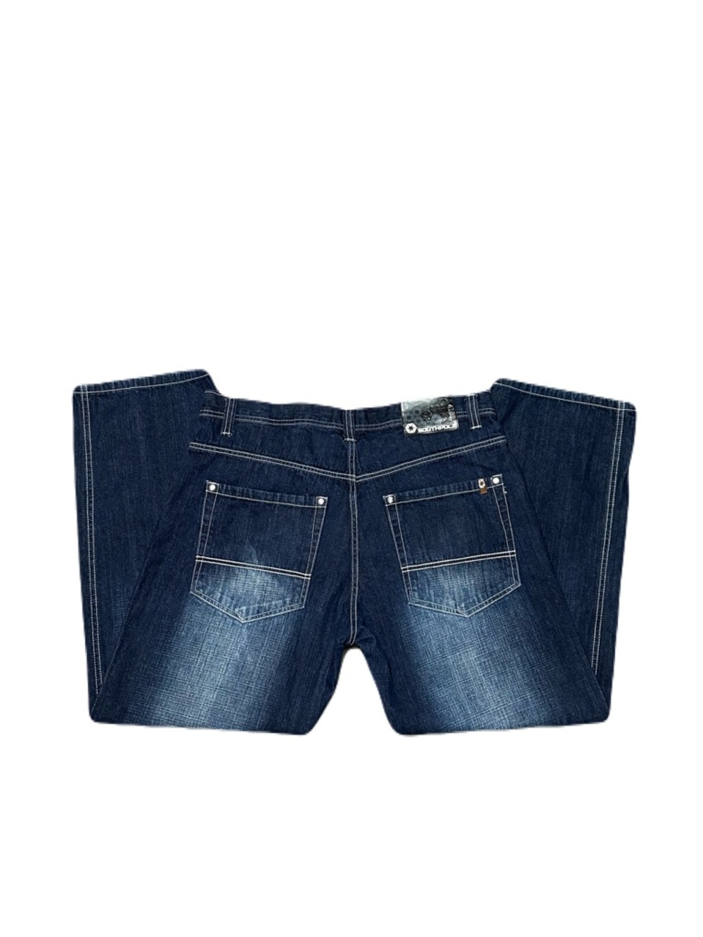 Southpole 4180 Jeans Mens 38x30 Faded Blue Baggy Wide Hip Hop Skater Punk Y2K